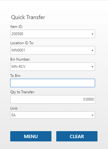 Quick Transfer